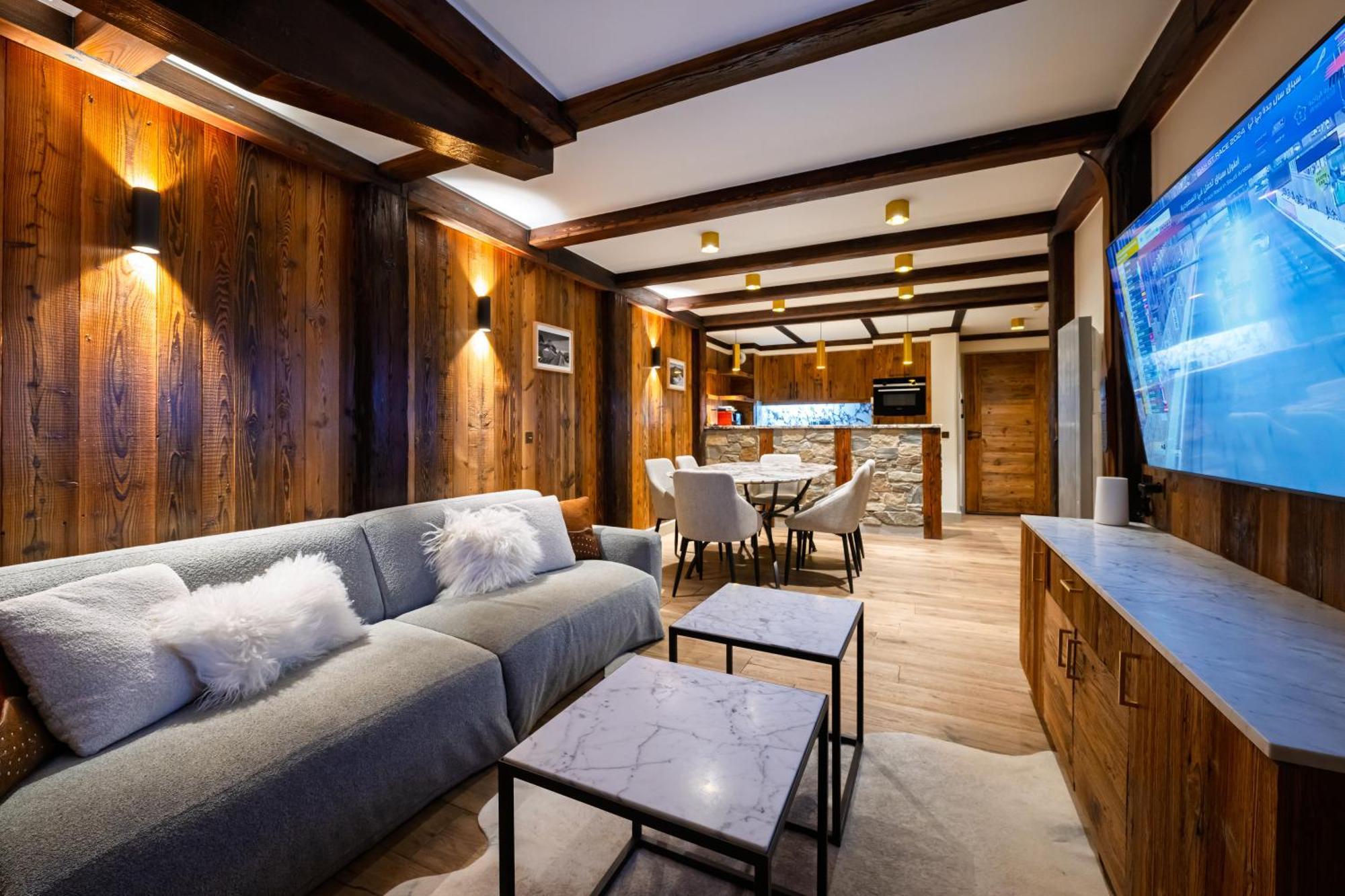 Luxury Suite 70M2 Balcon Courchevel1850 Parking 外观 照片